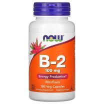 Vitamin B2 Riboflavin, 100mg, now foods