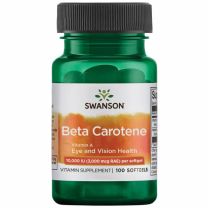 Beta Carotene (Vitamin A), 10.000 IU, 100 Softgels, Swanson

