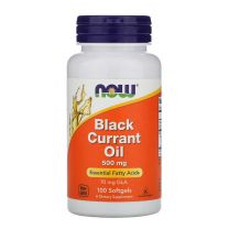 NOW Foods, Black Currant Oil, 500 mg, 100 Softgels, Zwarte Besblad