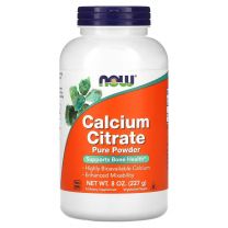 NOW Foods, Calcium Citrate, Pure Powder, 8 oz (227 g). Calcium citraat poeder voor sterke botten en tanden.