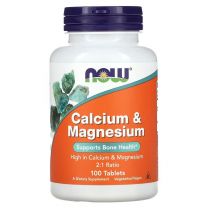 NOW Foods, Calcium & Magnesium, 100 Tablets