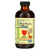 ChildLife Essentials, Essentials, Multi Vitamin & Mineral, Natural Orange/Mango (237 ml). Multivitamine vloeibaar voor kinderen
