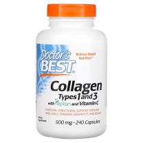 Collagen Types 1 and 3 with Peptan and Vitamin C, 500 mg, Doctor's Best