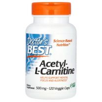 Doctor's Best, Acetyl-L-Carnitine, 1,000 mg, 120 Veggie Caps (500 mg per Capsule)