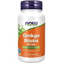 Ginkgo Biloba 60mg, 120 Veg Capsules, Now Foods