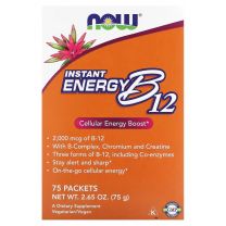 NOW Foods, Instant Energy B12, 2,000 mcg, 75 Packets, 0.035 oz (1 g) 
