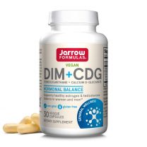 DIM + CDG calcium d-glucarate | Jarrow Formulas - DIM helpt bij fase 1 van de leverontgifting, waardoor het oestrogeen klaargemaakt wordt voor eliminatie, en calcium d-glucaraat helpt bij fase 2 van de leverontgifting en elimineert het teveel aan oestroge