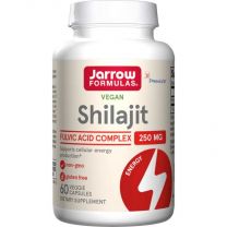 Shilajit Fulvic Acid Complex · Met PrimaVie® shilajit · extract met 60% fulvinezuur complex. Bevat een hoog gehalte aan zgn. dibenzo-α-pyronen en dibenzo-α-pyrone chromoproteïnen. Deze speciale verbindingen zijn, samen met Co-Q10, actief in de mitochondri