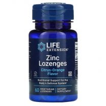 Zinc Lozenges, Citrus-Orange, 60 Vegetarian Lozenges - Life Extension