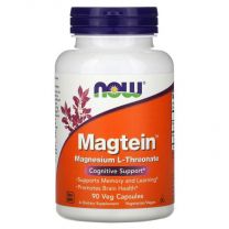 magtein, magnesium l-threonate, 90 veg capsulus, now foods