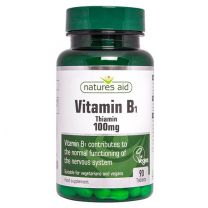 Natures Aid Vitamine B1 Thiamine 100mg