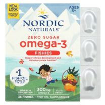  Nordic Omega-3 Fishies, For Ages 2+, Yummy Tutti Frutti Taste, 300 mg, 36 Fishies