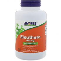 eleuthero 500mg, now foods, 250 veg capsules
