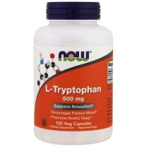 L-Tryptophan 500 mg 120 veg capsules now foods