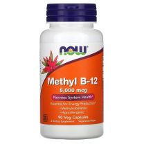 Methyl B-12 5000 mcg Veg Capsules | Now Foods 