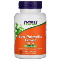 Saw Palmetto Extract 160mg, 240 softgels, Now Foods