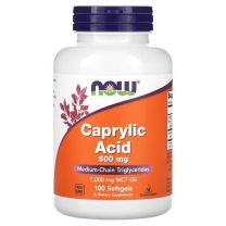 NOW Foods, Caprylic Acid, 600 mg, Caprylzuur