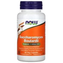 NOW Foods, Saccharomyces Boulardii, 5 Billion CFU, 60 Veg Capsules
