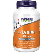L-Lysine 500mg veg capsules, Now Foods