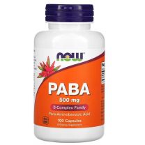 paba 500 mg, now foods