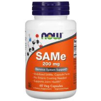 NOW Foods, SAMe (Disulfate Tosylate), 200 mg, 60 Veg Capsules