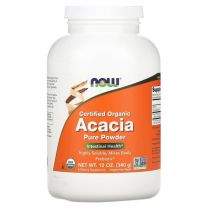 Acacia, Organic Powder, Acacia vezel, Arabische gom, Now Foods
