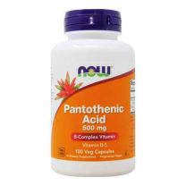 pantothenic acid 500 mg 100 veg capsules now foods