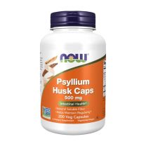 NOW Psyllium Husk caps 500mg, 200 veg capsules