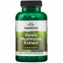 Reishi Mushroom Extract - Standardized, Swanson. De Reishi paddenstoel wordt al meer dan 2000 jaar traditioneel gebruikt om het immuunsysteem te ondersteunen.


