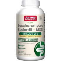 Jarrow Formulas Saccharomyces Boulardii + MOS 5 Billion CFU. Boulardii bevordert de gezondheid van het darmkanaal, helpt de gunstige microbiota in het darmecosysteem te ondersteunen en verbetert alleen al de immuunfunctie, terwijl MOS helpt door de hechti
