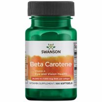 Dit product bevat 7.500 mcg Vitamine A (100% als bèta caroteen). Deze in vet oplosbare vitamine speelt een cruciale rol bij het gezichtsvermogen door zijn rol in het behoud van een gezond hoornvlies.
