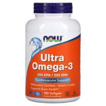 Ultra Omega-3 Visolie - NOW Foods 180 softgels