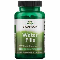 Swanson Water Pills-120Serv.-120Tablets Natuurlijke plaspillen. Diuretica werken vochtafdrijvend. 087614040134