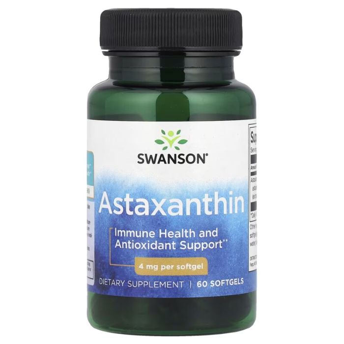 Astaxanthine 4mg – 60 Softgels Vegan, Swanson