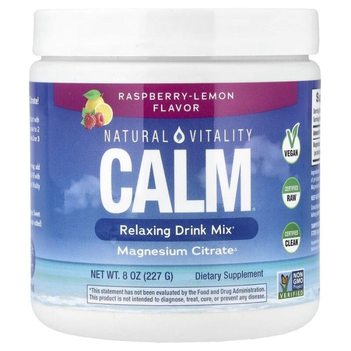 CALM®, Relaxing Drink Mix, Raspberry-Lemon, 8 oz (226 g)