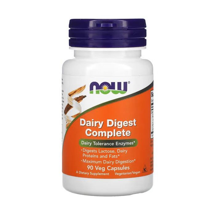 NOW Foods, Dairy Digest Complete, 90 Veg Capsules NOW Foods, Dairy Digest Complete, 90 Veg Capsules
