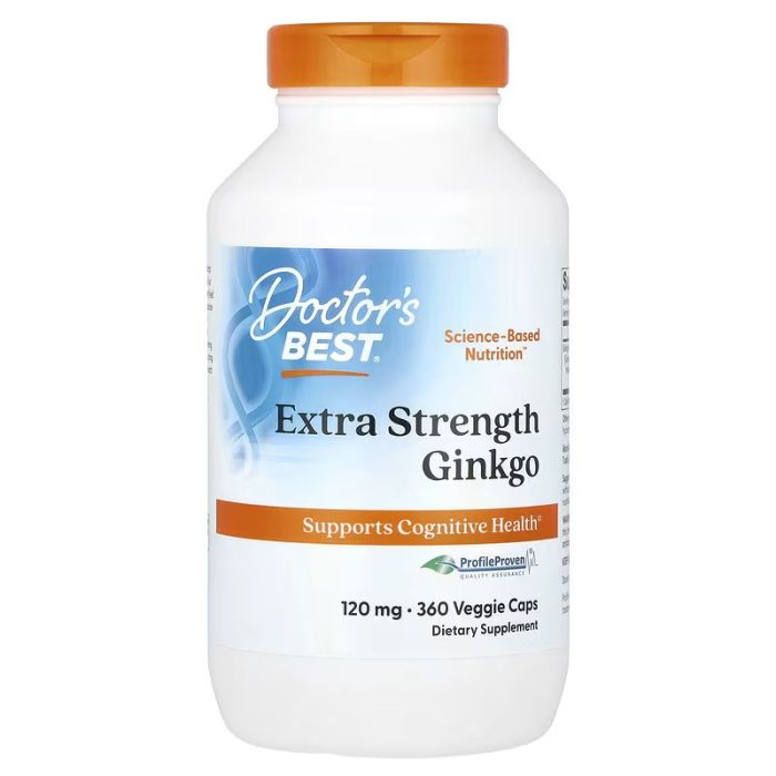 Doctor's Best, Ginkgo, 120 mg, 360 Veggie Caps