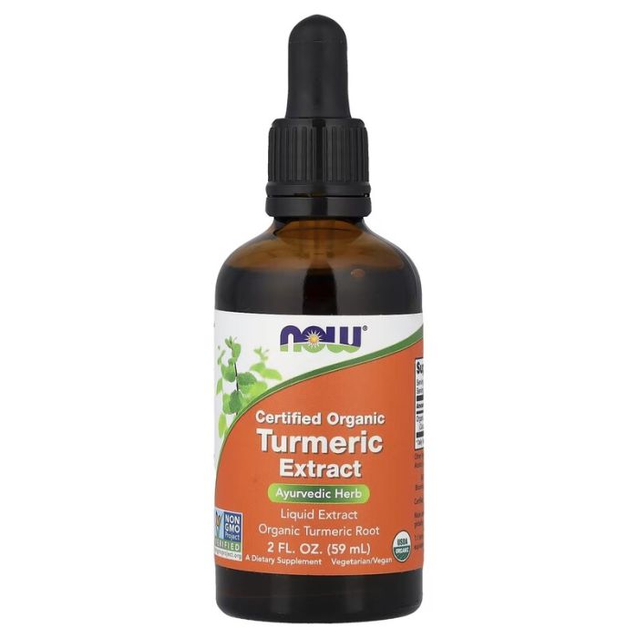Vloeibaar kurkuma-extract van biologische oorsprong
Turmeric Extract Liquid - Now Foods. 733739048233