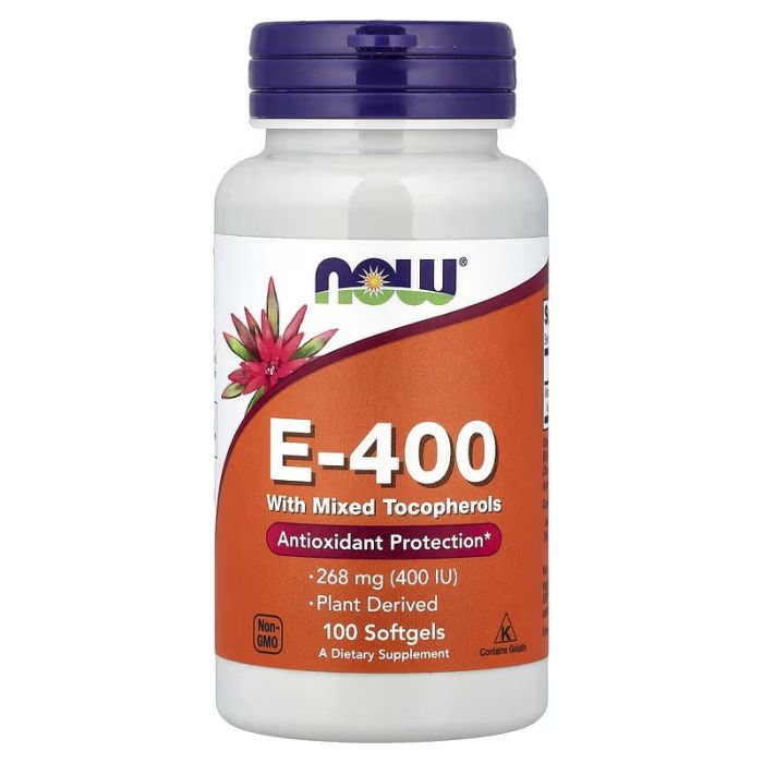 NOW Foods, E-400 with Mixed Tocopherols, 100 Softgels