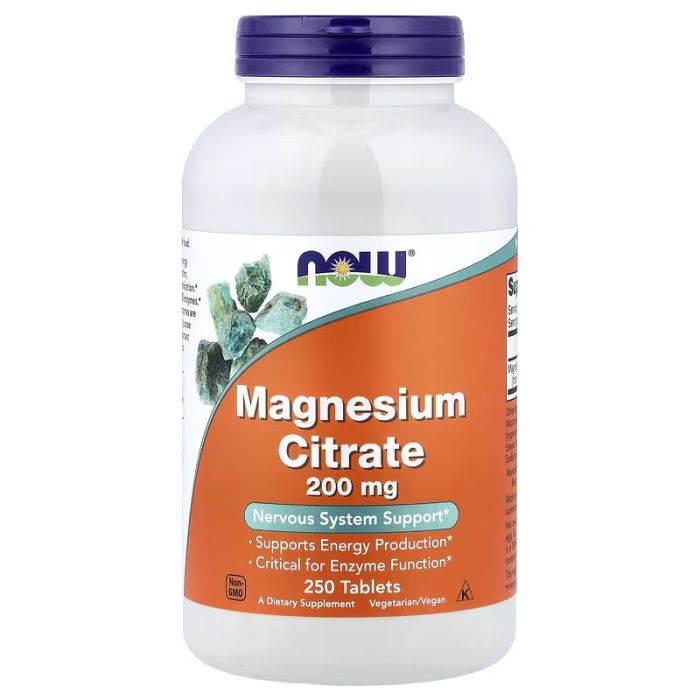 NOW Foods, Magnesium Citrate, 250 Tablets (200 mg per Tablet)