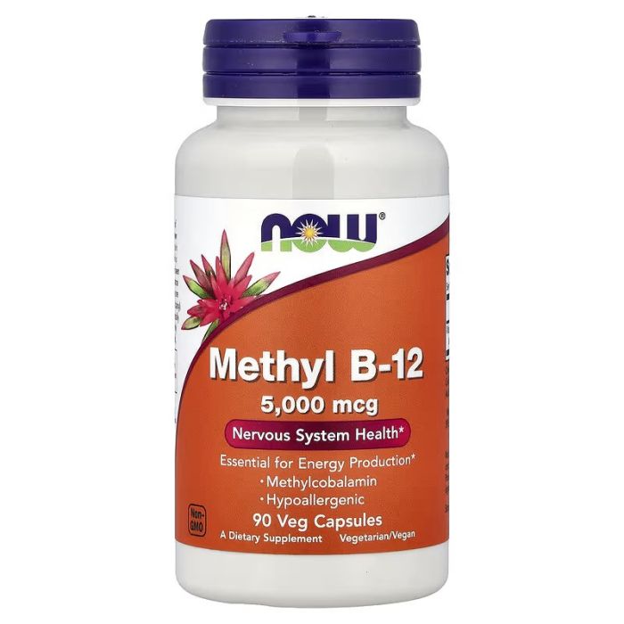 NOW Foods, Methyl B-12, 5,000 mcg, 90 Veg Capsules