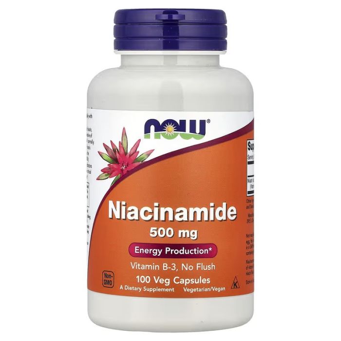 NOW Foods, Niacinamide, 500 mg, 100 Veg Capsules