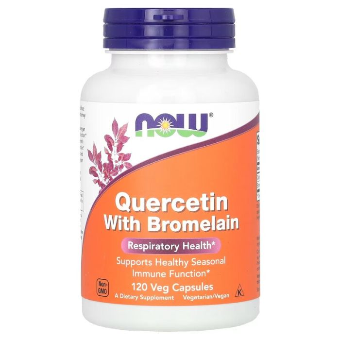 NOW Foods, Quercetin with Bromelain, 120 Veg Capsules NOW Foods, Quercetin with Bromelain, 120 Veg Capsules