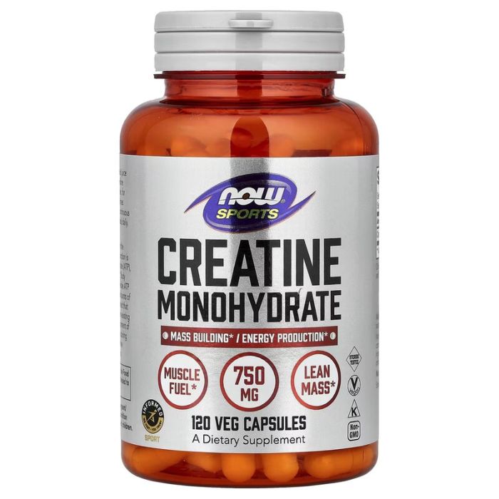 NOW Foods, Sports, Creatine Monohydrate, 120 Veg Capsules
