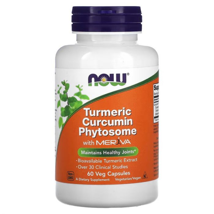 NOW Foods, Turmeric Curcumin Phytosome With Meriva, 60 Veg Capsules (500 mg per Capsule) NOW Foods, Turmeric Curcumin Phytosome With Meriva, 60 Veg Capsules (500 mg per Capsule)