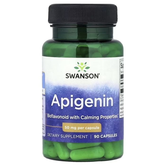  Swanson, Apigenin, 50 mg, 90 Capsules 