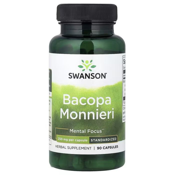 Swanson, Bacopa Monnieri, 250 mg, 90 Capsules