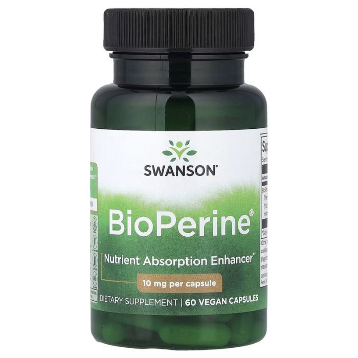 Swanson, BioPerine®, 10 mg, 60 Vegan Capsules