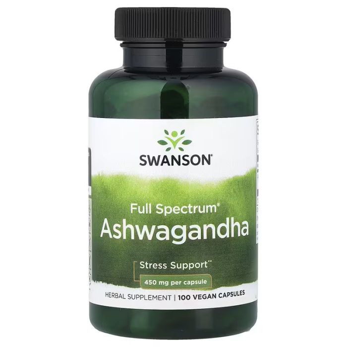 Swanson, Full Spectrum® Ashwagandha, 100 Vegan Capsules (450 mg per Capsule)