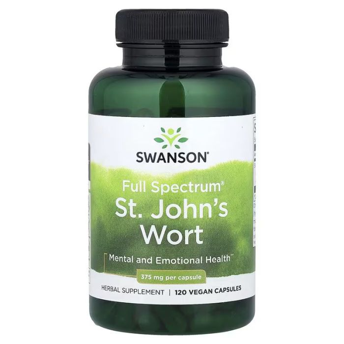 Swanson, Full Spectrum® St. John's Wort, 375 mg, 120 Vegan Capsules